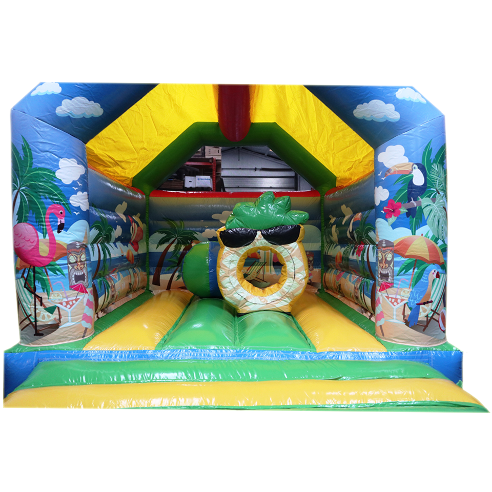 Midi Tropisch Strand Springkasteel