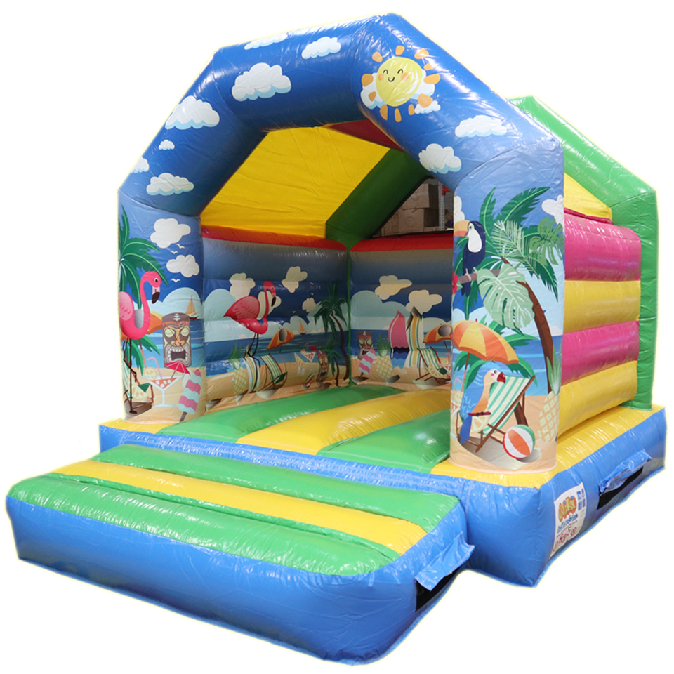 Mini Tropisch Strand Springkasteel