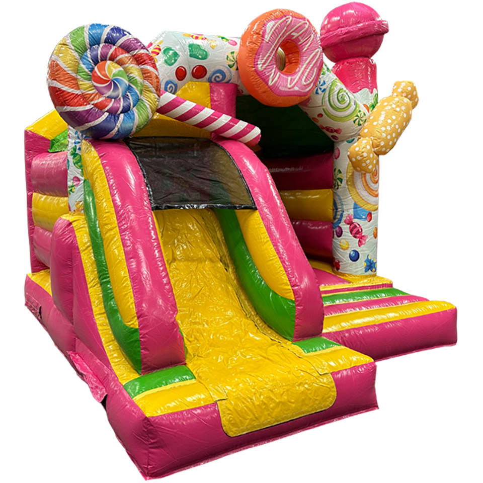 Château Gonflable en bonbons 