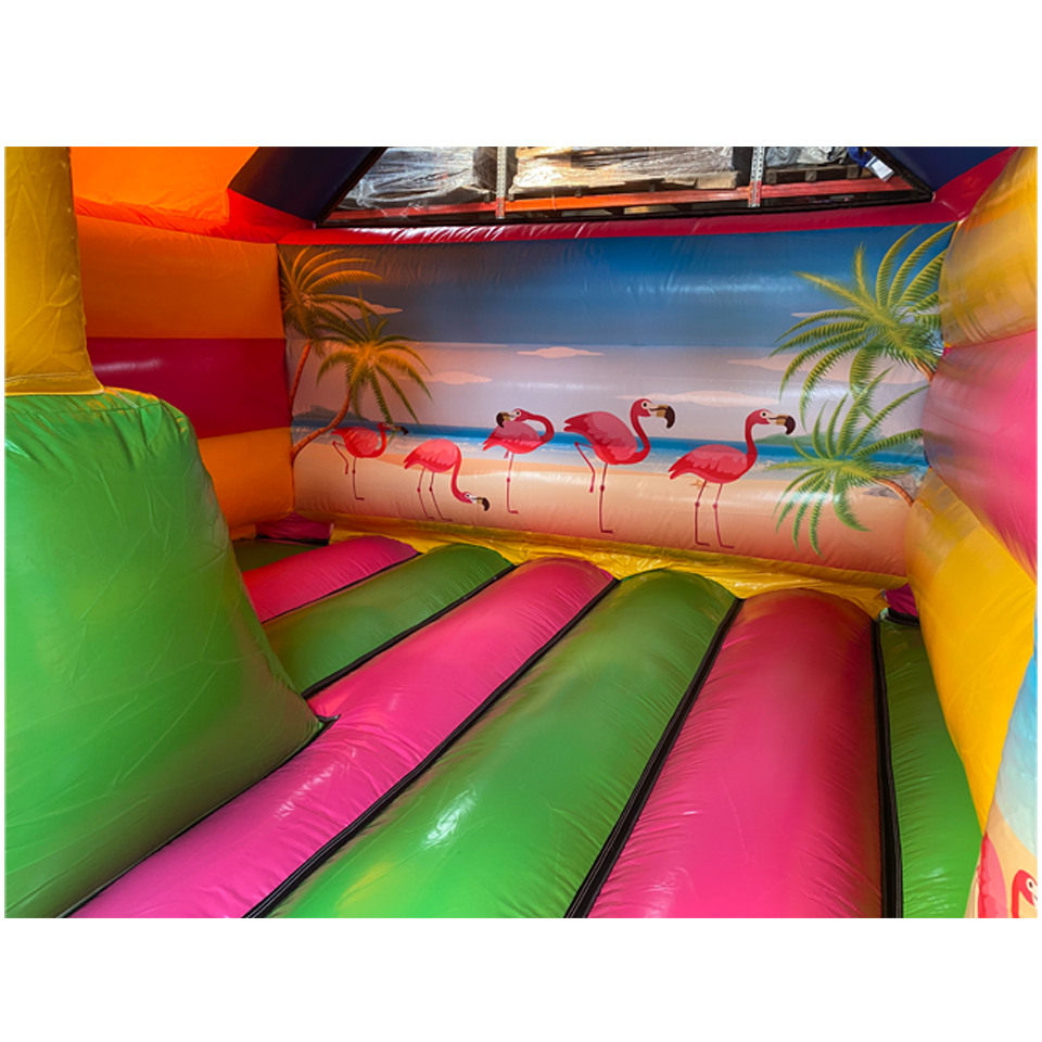 Details achtermuur flamingo