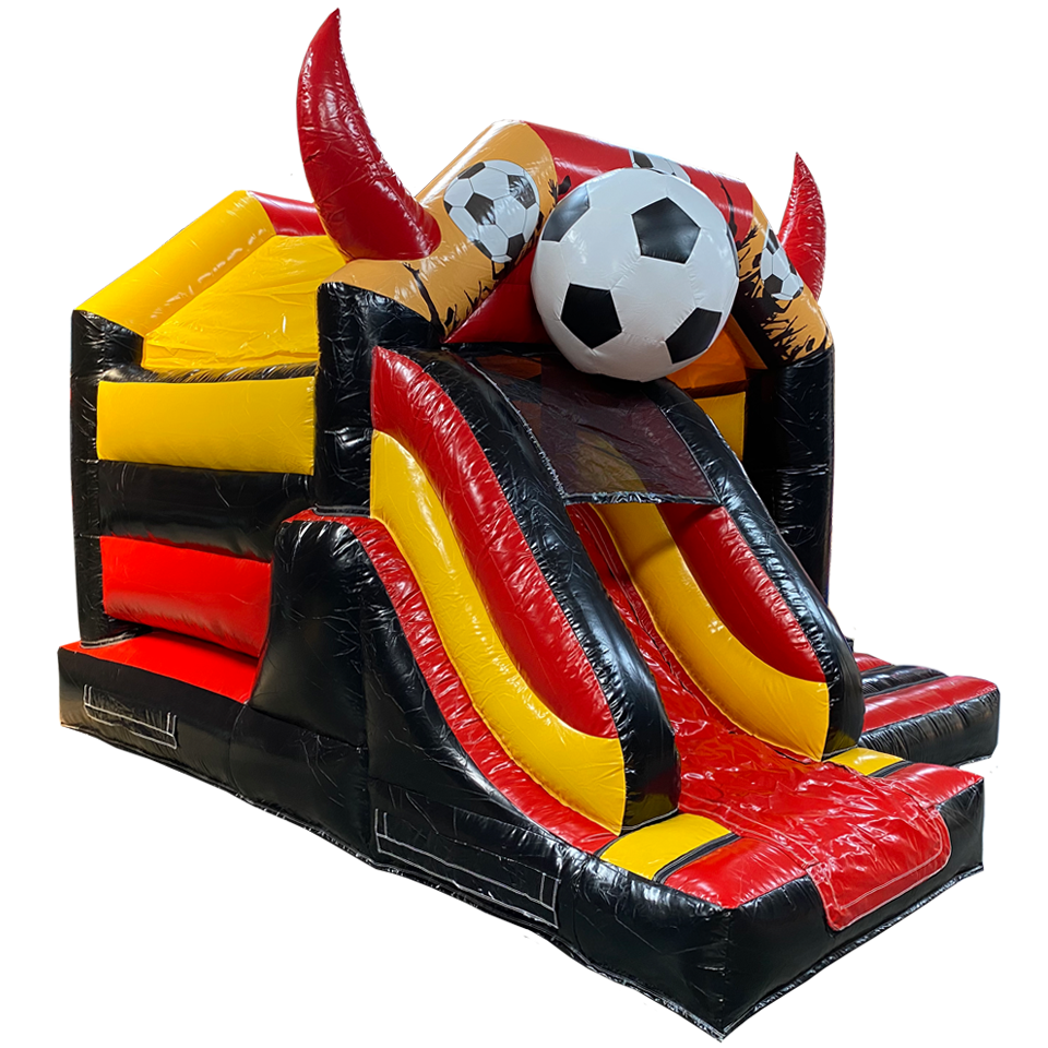 Voorkant springkasteel voetbal