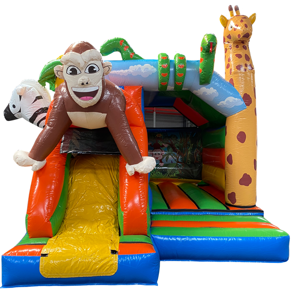 Combo Mini 3D Gorille Château Gonflable