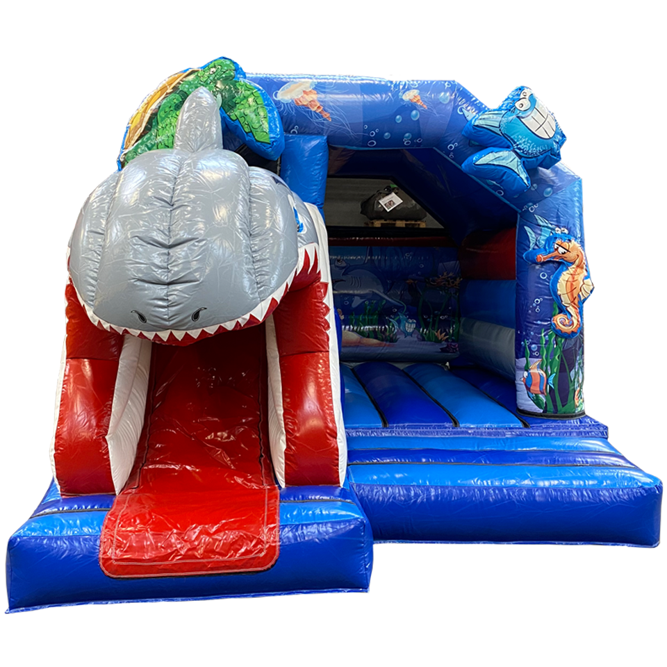 Combo Mini 3D Haai Springkasteel