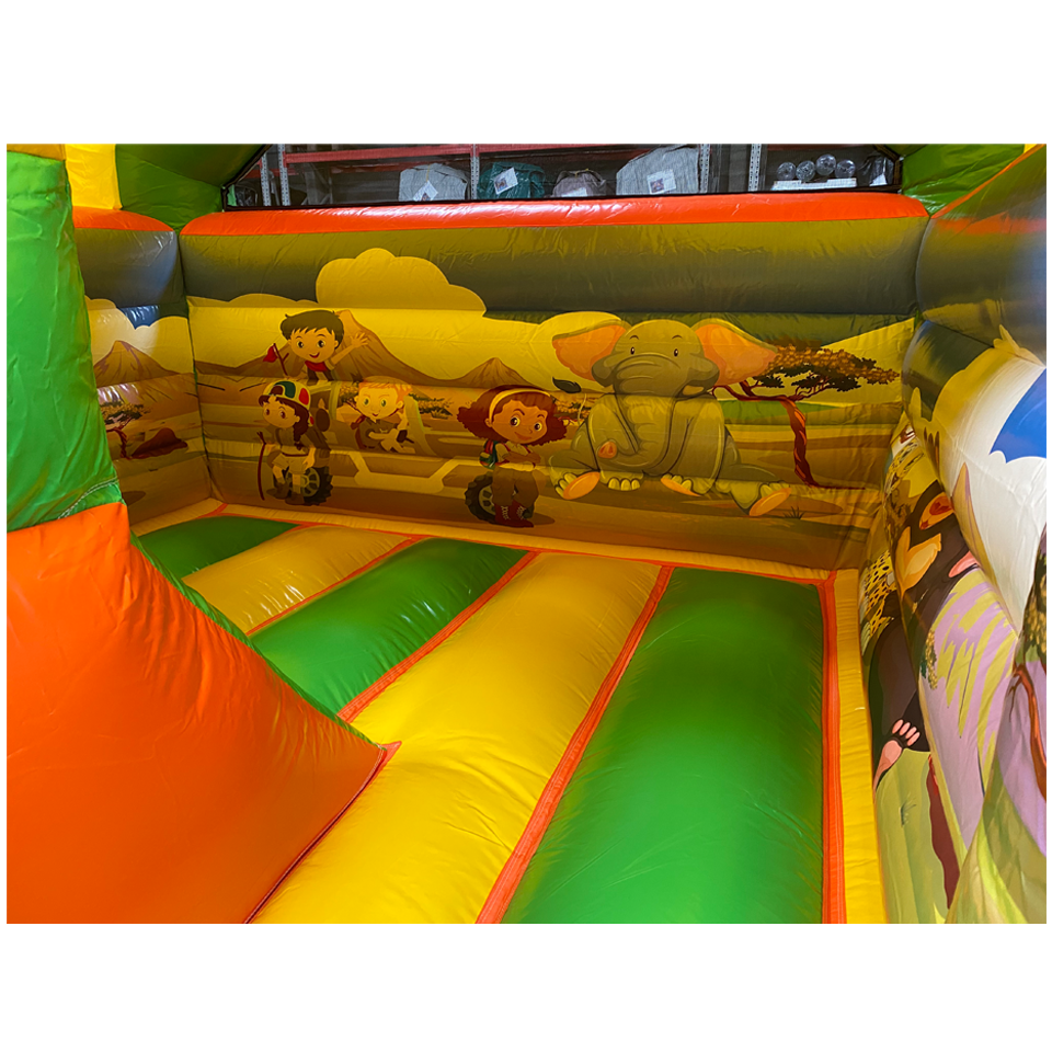 Achtermuur met jungle