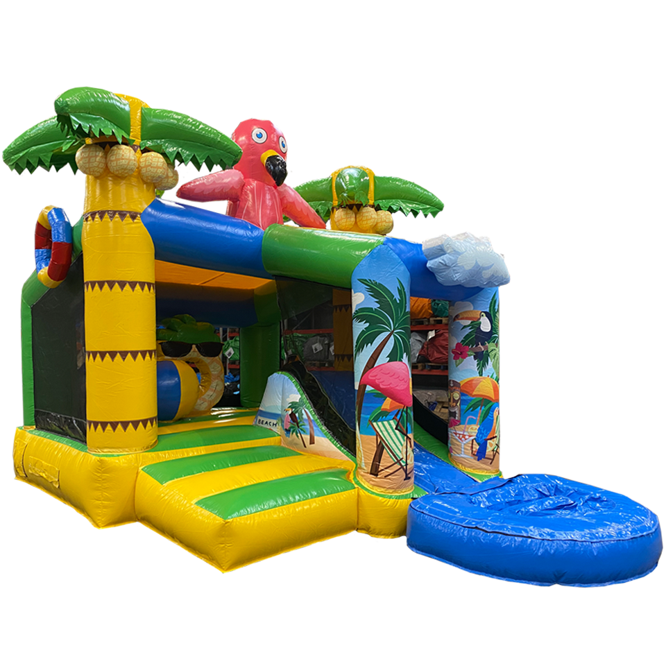 Jump N Slide Flamingo Springkasteel