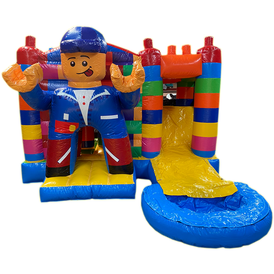 Multiplay Gekleurde Blokjes Springkasteel