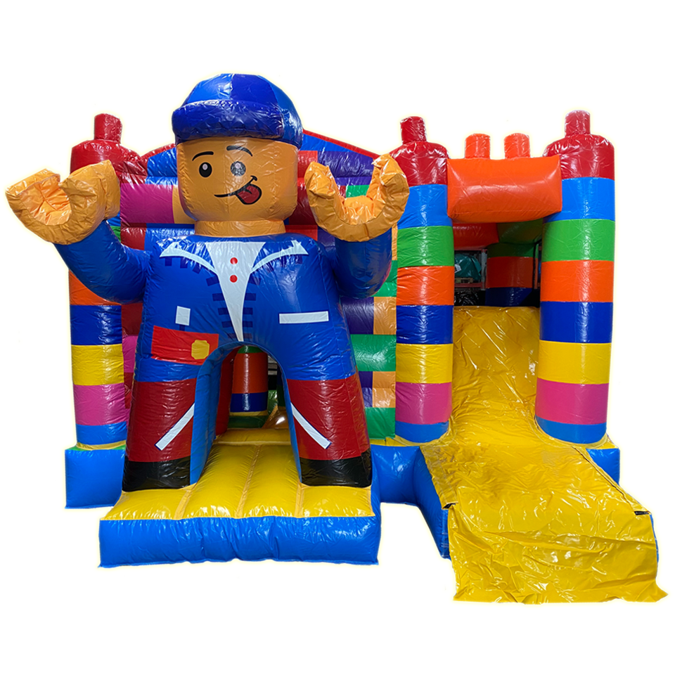 Mini Gekleurde Blokjes Springkasteel