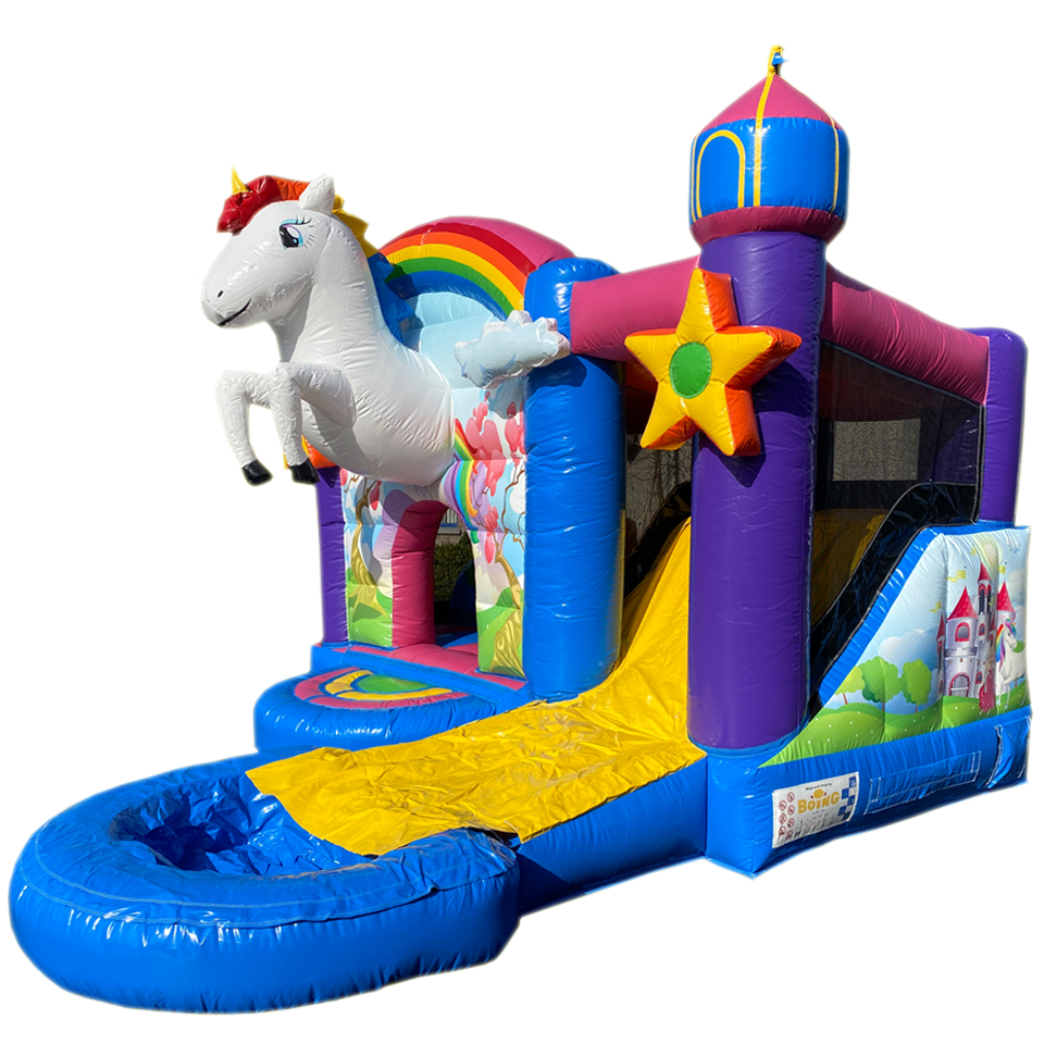 Multiplay Mini Unicorn Springkasteel Boing Inflatables