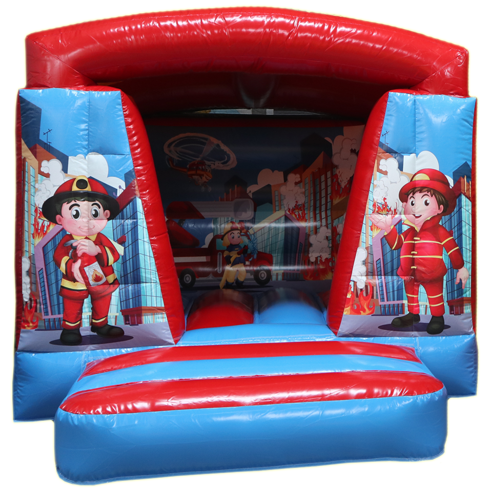 Square Mini Brandweer Springkasteel